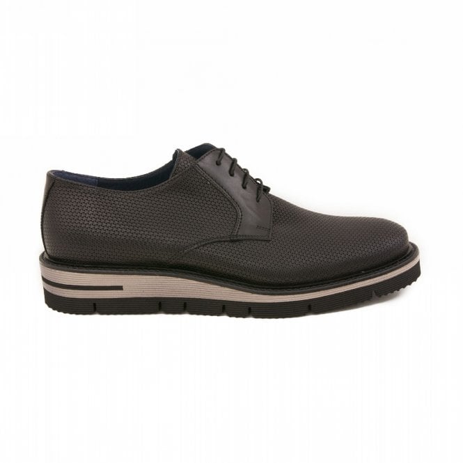 Andrew Scott Prima Leather Ankle Boots With Micro Pattern