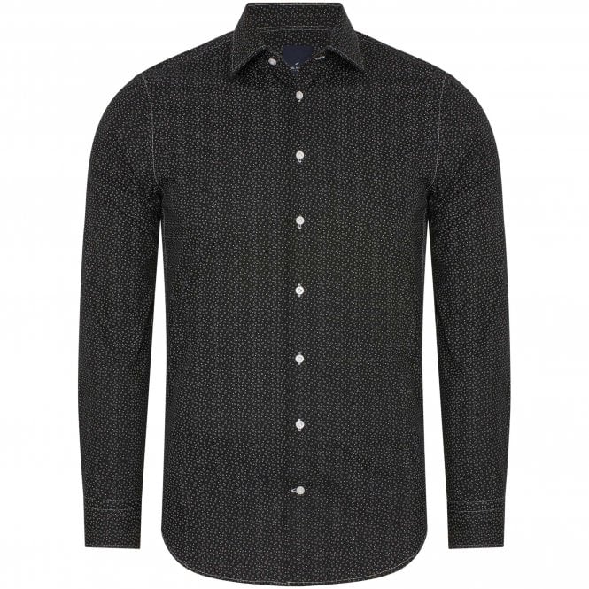 Daniel Hechter Shirt With Micro Pattern And Two Colour Details Regular Fit