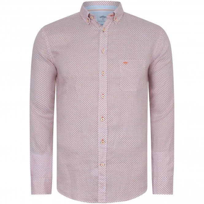 Fynch-Hatton Shirt With Micro Pattern Regular Fit