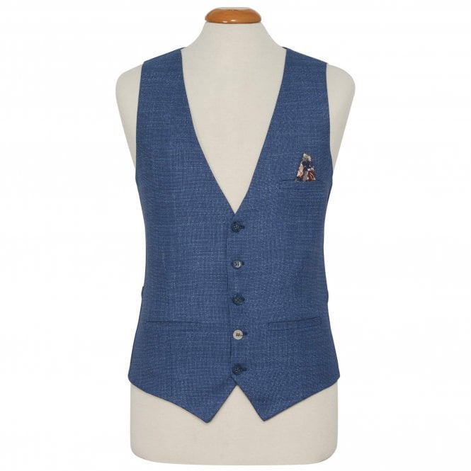 Andrew Scott Dezign Vest With Micro Pattern Regular Fit