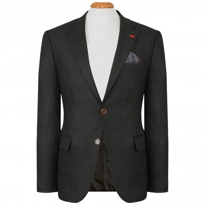 Andrew Scott Dezign Jacket With Micro Pattern Regular Fit
