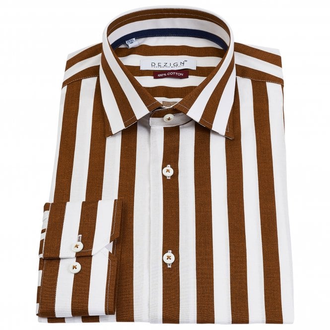 Andrew Scott Dezign Striped Shirt Slim Fit