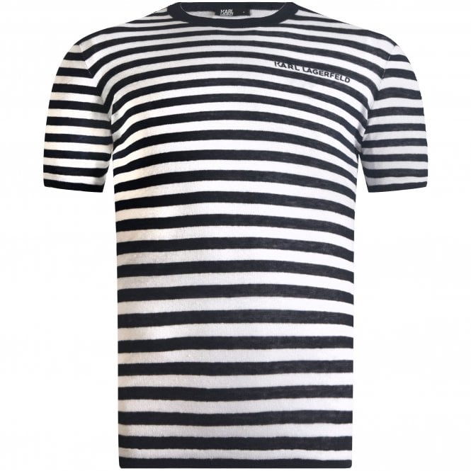 Karl Lagerfeld Striped Knit T-shirt Regular Fit