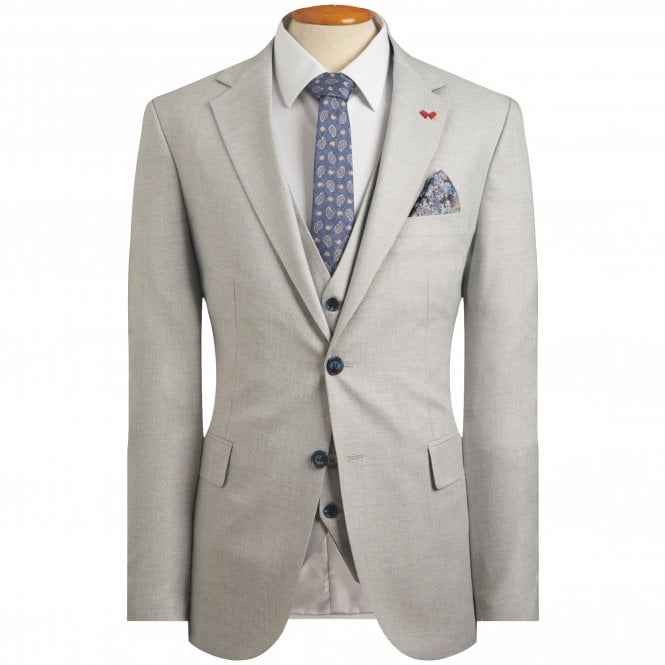 Andrew Scott Dezign Suit With Micropattern Regular Fit