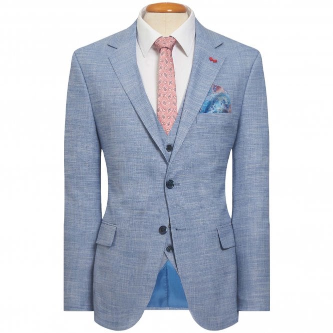 Andrew Scott Dezign Suit With Micropattern Regular Fit