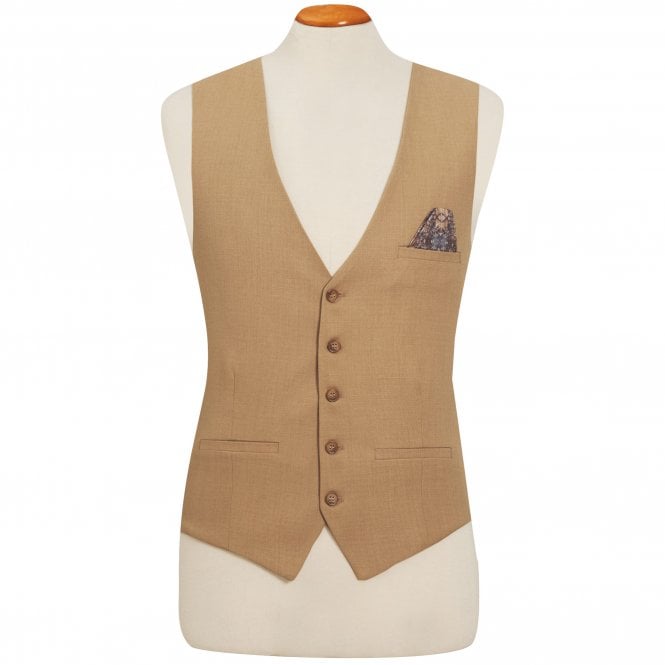 Andrew Scott Dezign Vest With Micro Pattern Regular Fit
