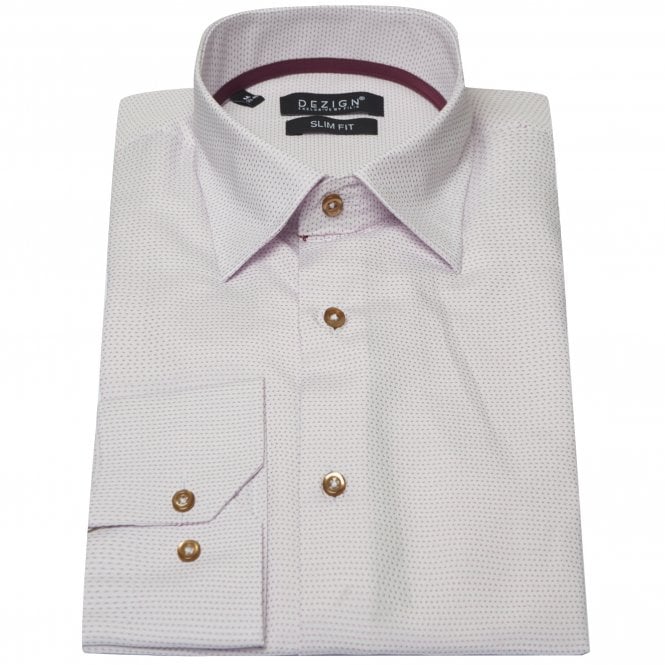 Andrew Scott Dezign Shirt With Micro-pattern Slim Fit
