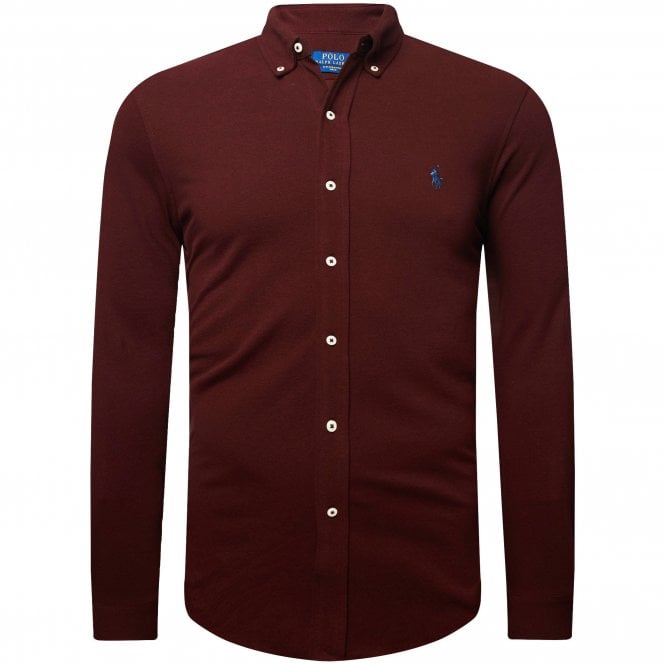 Ralph Lauren Shirt Featherweight Pique Relaxed Fit