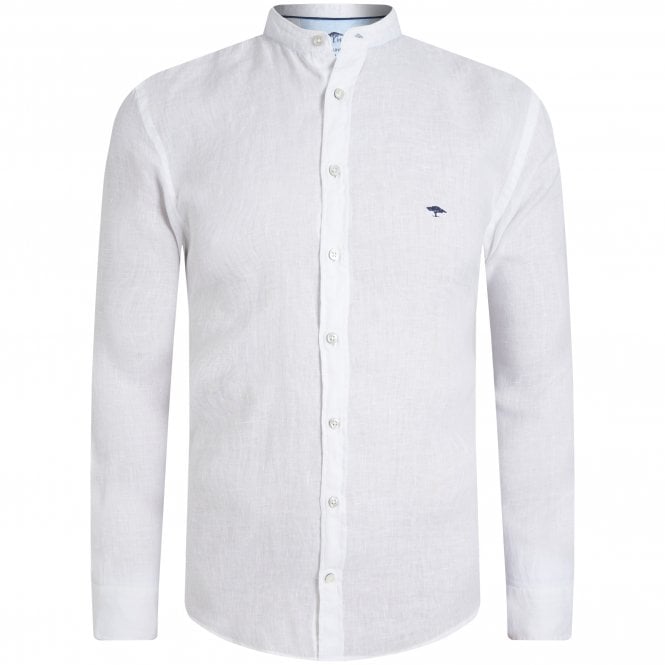 Fynch-Hatton Linen Shirt Mao Regular Fit 