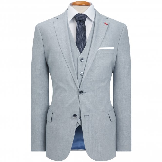 Andrew Scott Dezign Suit With Micropattern Regular Fit