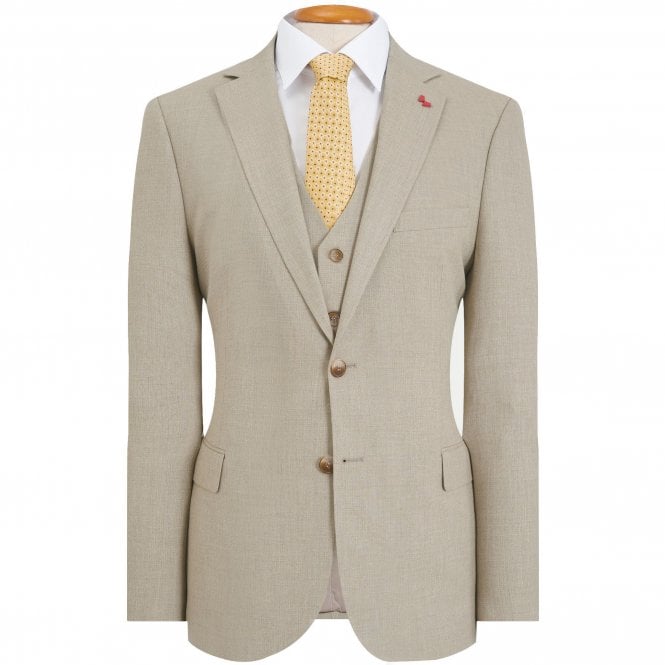 Andrew Scott Dezign Suit With Micropattern Regular Fit