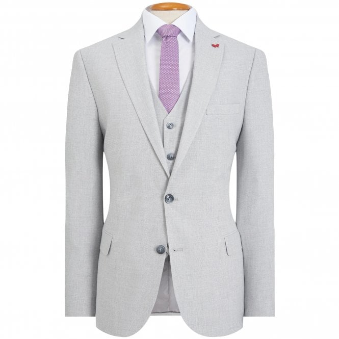 Andrew Scott Dezign Suit With Micropattern Regular Fit
