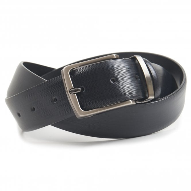 Andrew Scott Leather Belt With Micro Pattern