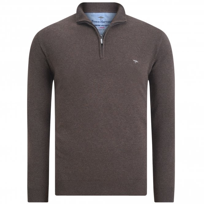 Fynch-Hatton Half-Zip Knitted Sweater Regular Fit