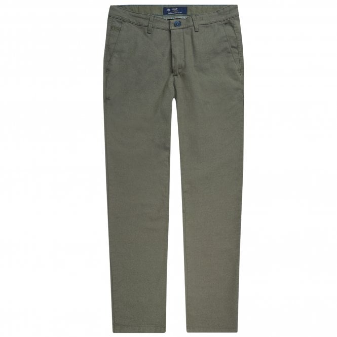 Polbot Chino Pants with Micro Pattern Slim Fit