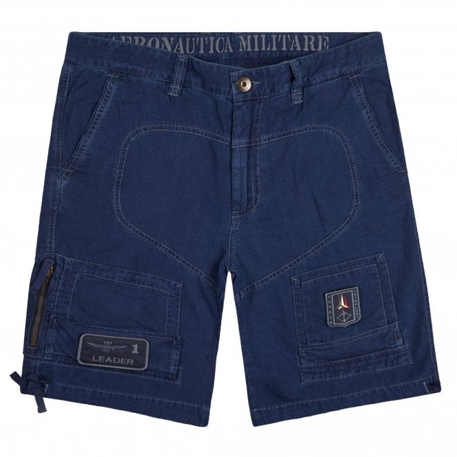 Aeronautica Militare Jean Cargo Shorts Regular Fit