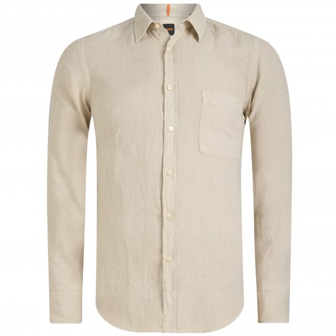BOSS Linen Shirt Relegant_6_M Regular Fit