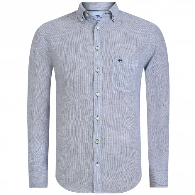 Fynch-Hatton Linen Shirt Striped Regular Fit