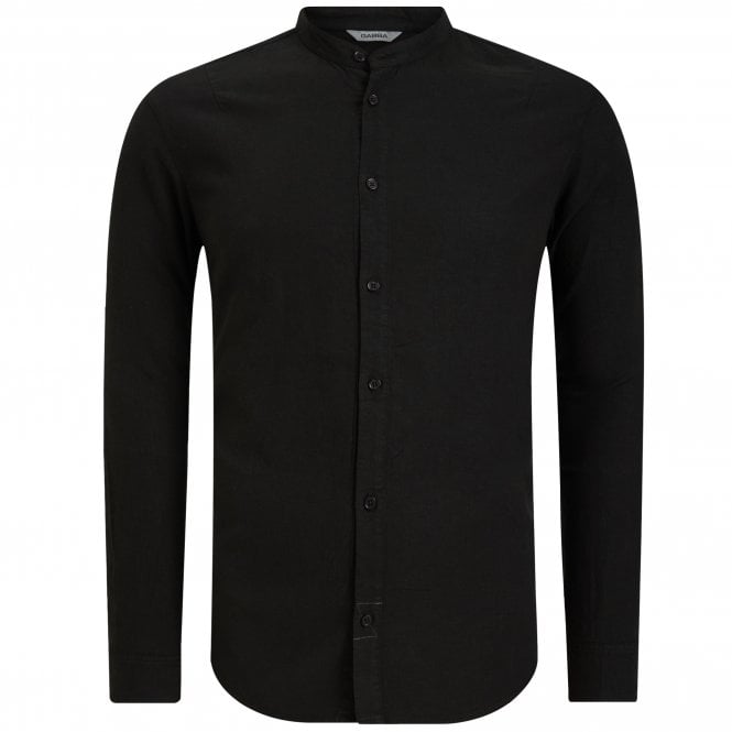 Gabba Linen Shirt Mao Collar Sven Mand Regular Fit