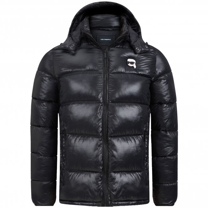 Karl Lagerfeld Quilted Jacket with Hood Regular Fit