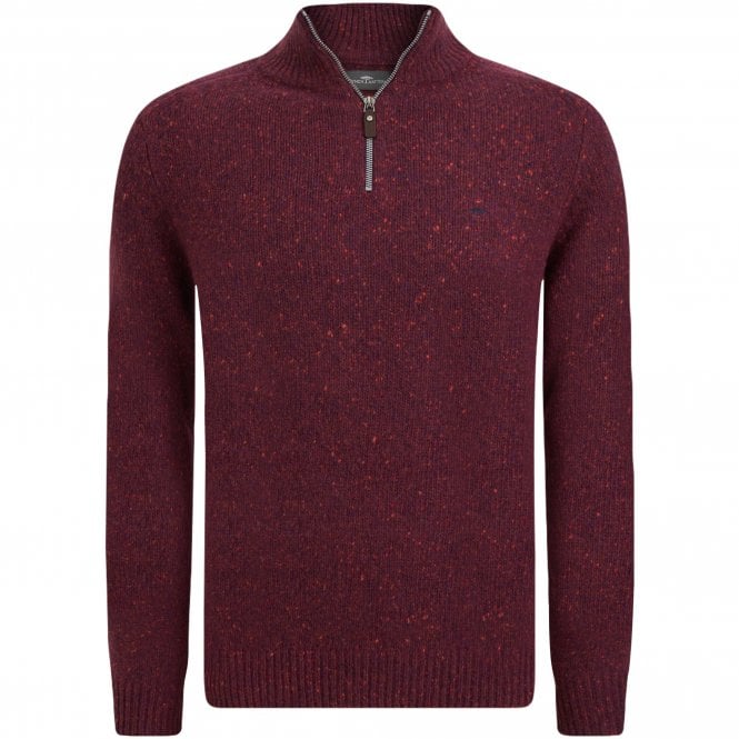 Fynch-Hatton Knitted Sweater Half-Zip Regular Fit