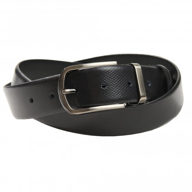 Andrew Scott Leather Belt With Micro Pattern