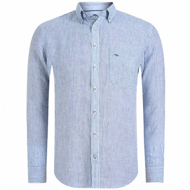 Fynch-Hatton Striped Linen Shirt Regular Fit