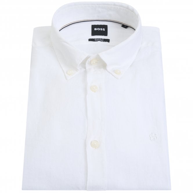 BOSS Shirt Linen H-LIAM-BD-E-C1-261 Regular Fit