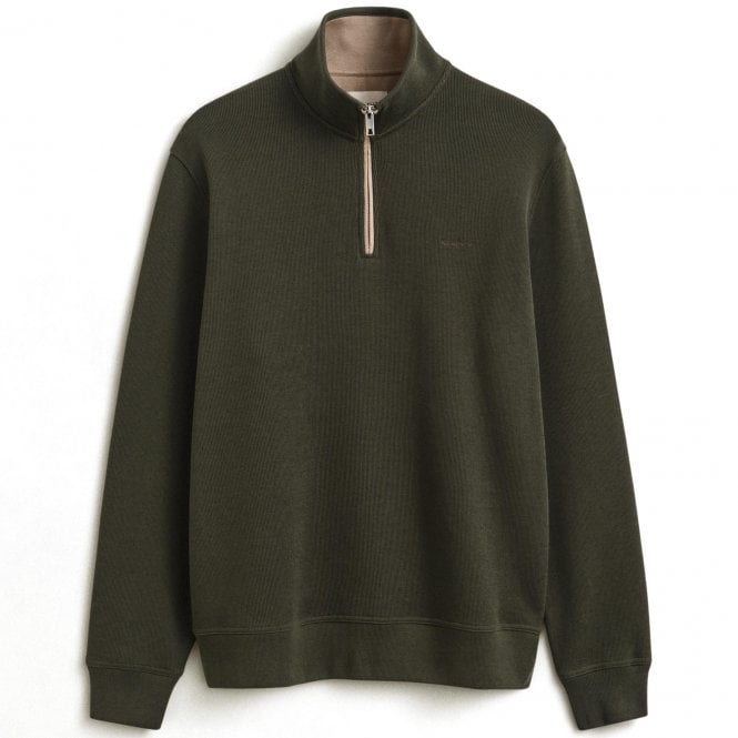 Gant Sweatshirt Half-Zip Sacker Rib Regular Fit