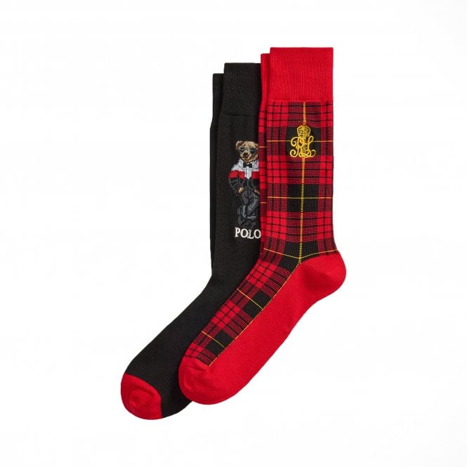 Ralph Lauren Bear Polo Socks || 2Pack