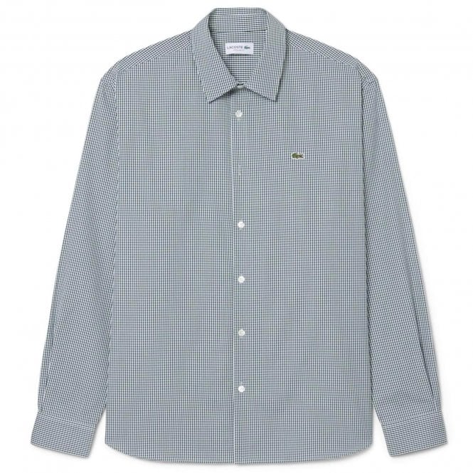 Lacoste Poplin Plaid Shirt Regular Fit