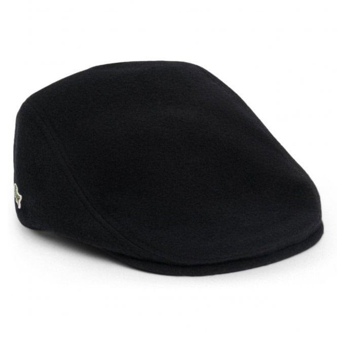 Lacoste Wool Felt Flat Cap