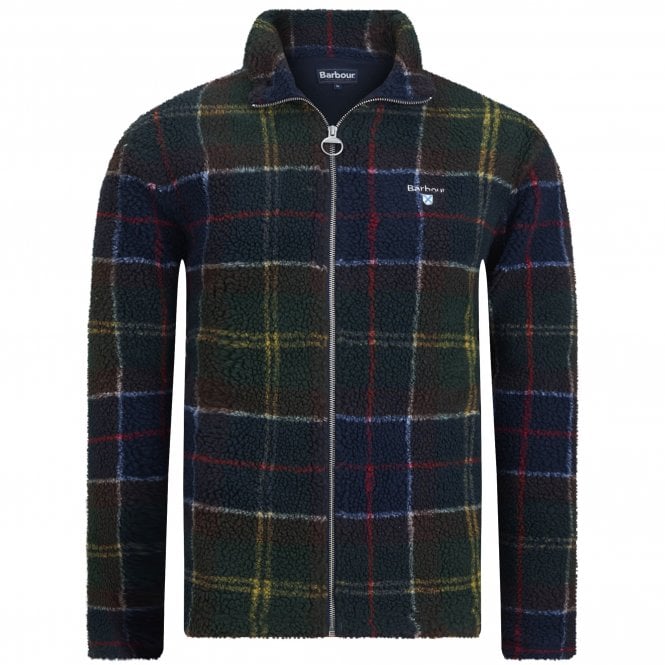 Barbour Tartan Fleece Cardigan Regular Fit