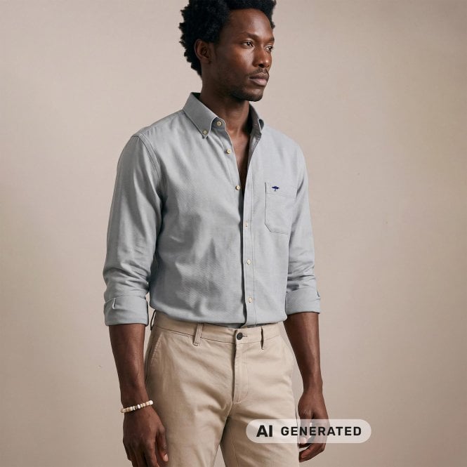 Fynch-Hatton Washed Oxford Shirt Regular Fit