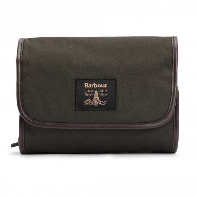 Barbour Hanging Washbag Wax Tartan