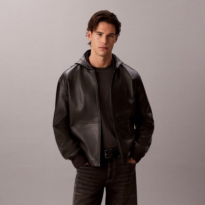 Calvin Klein Jacket Faux Leather Regular Fit