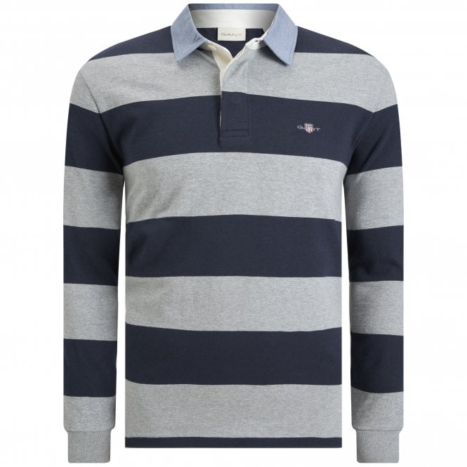 Gant Polo Shirt Stripe Heavy Rugger Regular Fit