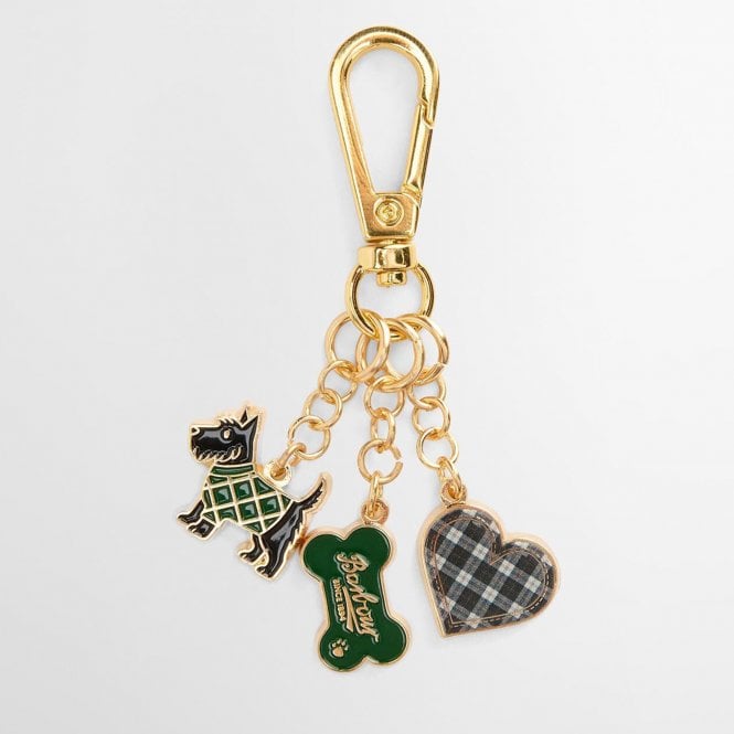 Barbour Scotty Dog Keychain
