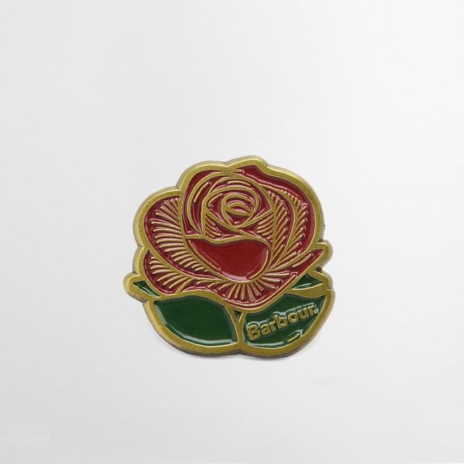 Barbour Rose Pin Badge
