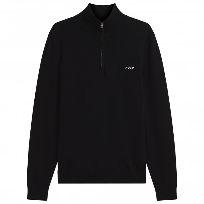 HUGO Knitted Sweater Half-Zip San Quintus-C2 Regular Fit