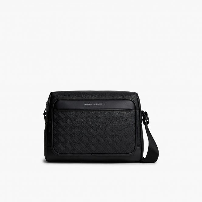 Tommy Hilfiger Leather Bag TH Monogram Messenger