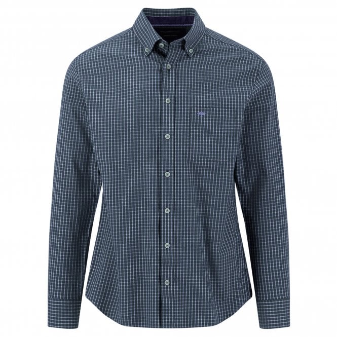 Fynch-Hatton Check Flannel Shirt Regular Fit