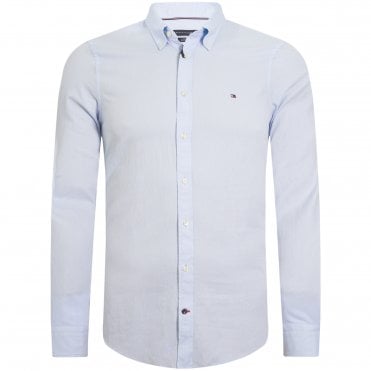 Tommy Hilfiger Πουκάμισο Royal Oxford Στενή Γραμμή
