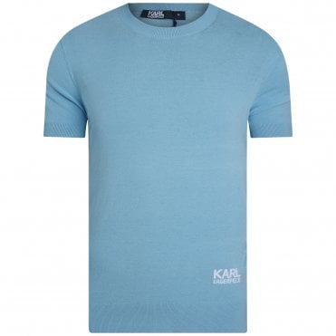 Karl Lagerfeld Πλεκτή T-shirt Μπλούζα Κανονική Γραμμή