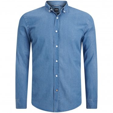 BOSS Πουκάμισο Denim C-HAL-BD-C1-223 Κανονική Γραμμή