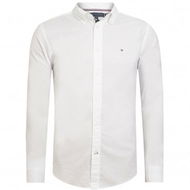 Tommy Hilfiger Πουκάμισο Poplin Core Flex Κανονική Γραμμή