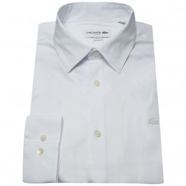 Lacoste Πουκάμισο Ποπλίνα Στενή Γραμμή