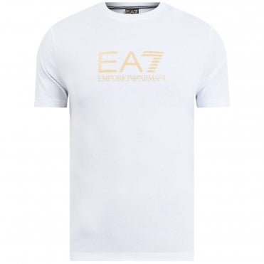 EA7 T-Shirt Gold Label Pima Big Logo Κανονική Γραμμή