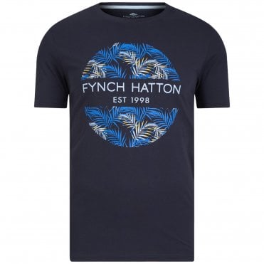 Fynch-Hatton T-shirt Μπλούζα Με Στάμπα Κανονική Γραμμή