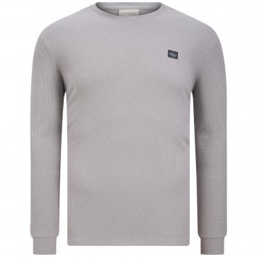 Calvin Klein T-Shirt Μπλούζα Badge Waffle Κανονική Γραμμή